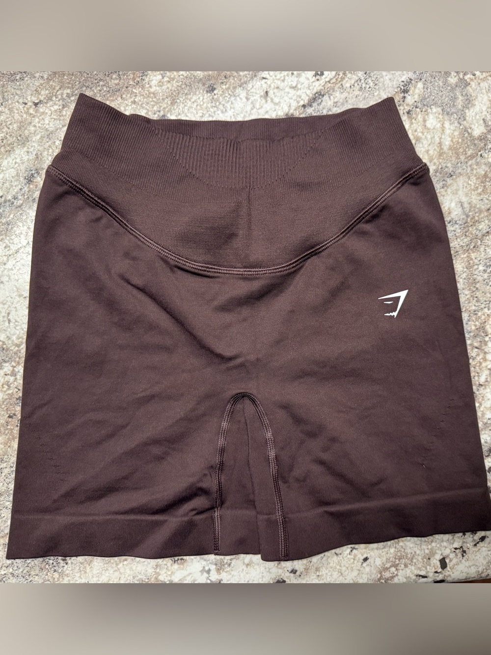 Gymshark Women’s Dark Brown High-Waist Athletic Shorts